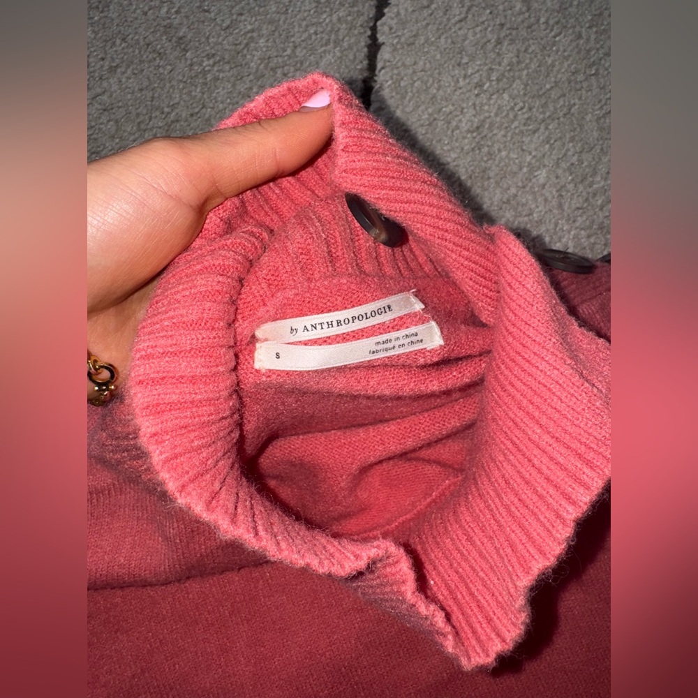 Anthropologie Margarita Pink Tunic Sweater - Picture 6 of 7